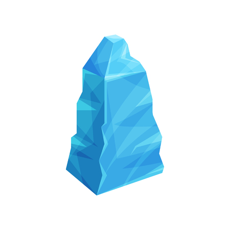Ice cap snow drifts, cold frozen block vector Illustrationのイラスト素材