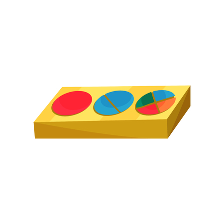 Geometric sorting board. Concept of educational children s game.のイラスト素材
