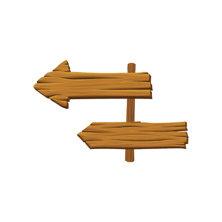 Wooden signpost with arrows.のイラスト素材
