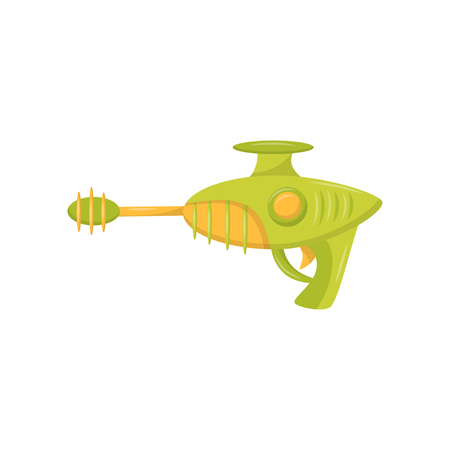 Toy space blaster, weapon pistol for kids game vector Illustration on a white backgroundのイラスト素材