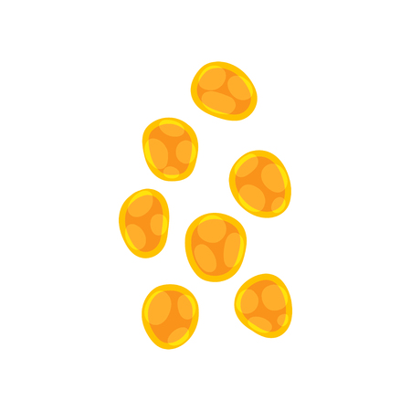 Illustration of dangerous virus. Infectious agent. Structure of pathogenic bacteria under microscope. Biology theme. Graphic element for medical book. Flat vector design isolated on white background.のイラスト素材