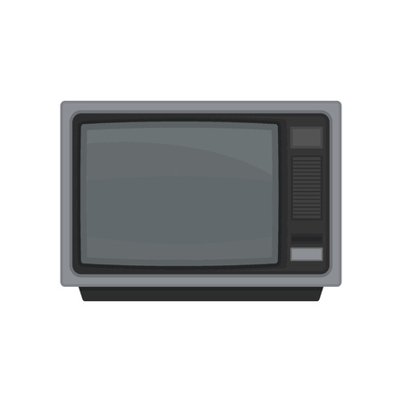 Old TV on white background. Digital technology.のイラスト素材