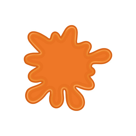 Liquid caramel on white background. Candy toffee concept.のイラスト素材