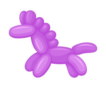 Horse of balloons. Vector illustration on a white background.のイラスト素材
