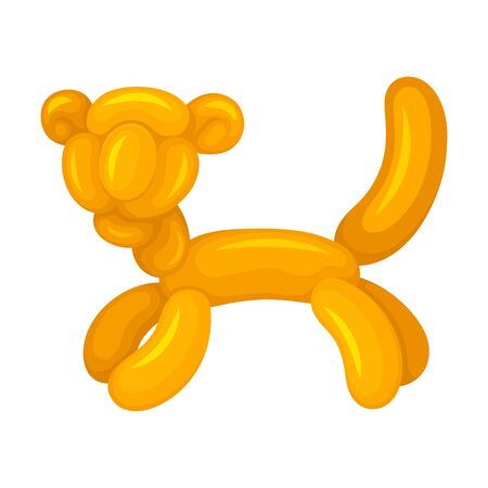 Tiger of balloons. Vector illustration on a white background.のイラスト素材