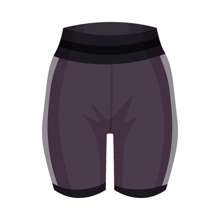 Tight Sportive Pair of Shorts or Trunks as Track Womenswear Vector Illustrationのイラスト素材