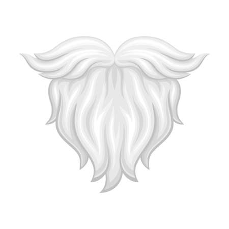 White Beard as Carnival or Party Attribute Illustrationのイラスト素材