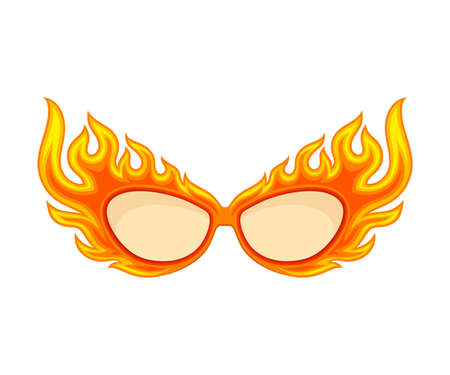 Shaped Glasses as Carnival or Party Attribute Illustrationのイラスト素材