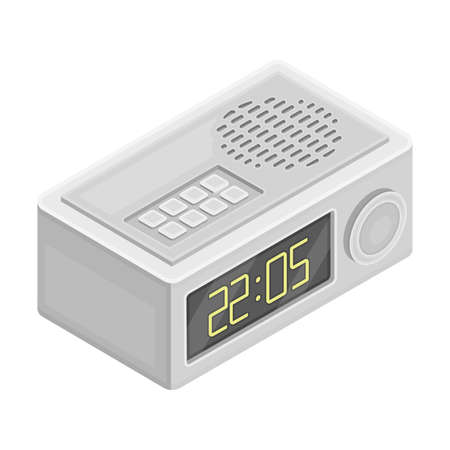 Stand Watch as Wireless Network Communication Technology Isometric Vector Illustrationのイラスト素材