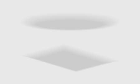 Shaped Drop Shadow as Visual Effect in Graphic Design Vector Setのイラスト素材