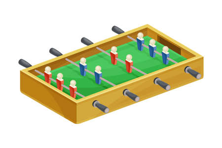 Football soccer board game flat vector illustration on white backgroundのイラスト素材