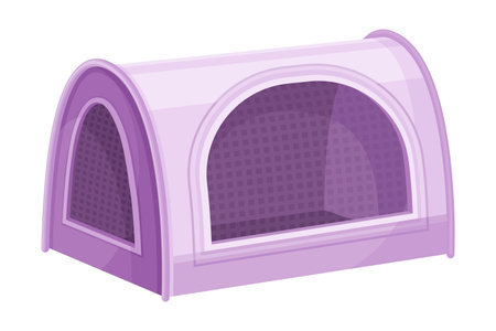 Pet house for cats and small dogs. Pet animals supply vector illustrationのイラスト素材