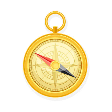 Compass tool navigation instrument vector illustration on white backgroundのイラスト素材
