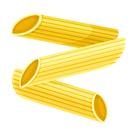 Penne dry pasta. Italian restaurant menu design vector illustrationのイラスト素材