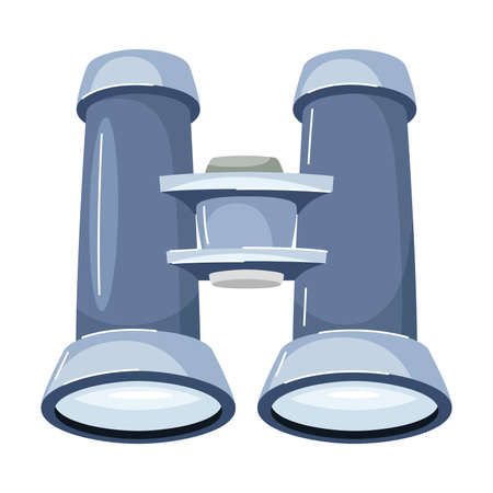 Binoculars optical instrument for viewing distant objects vector illustrationのイラスト素材