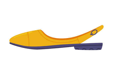 Woman Sandal as Open Type Shoe with Strap Around Ankle as Casual Footwear Vector Illustrationのイラスト素材