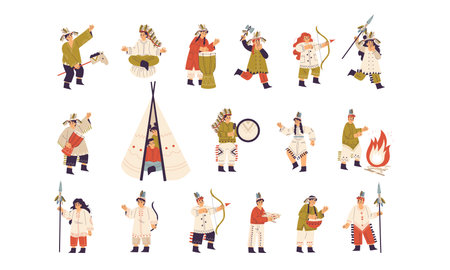 Artistic representations showcasing Traditional Music and Dance Festival Illustrations vividlyのイラスト素材