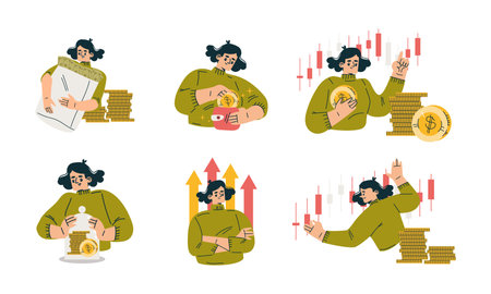 Illustrative Examples of Financial Management for Contemporary Investment Strategiesのイラスト素材