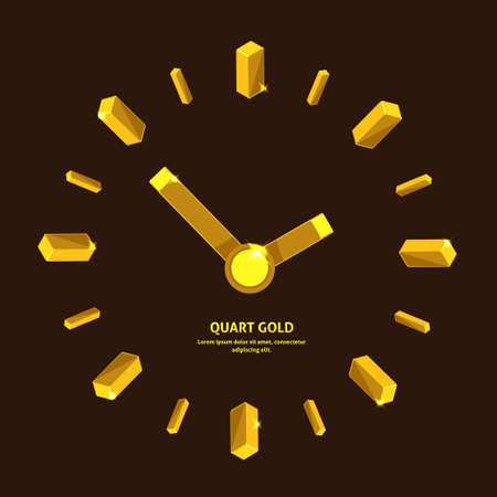 Graph vector element gold and information report show のイラスト素材