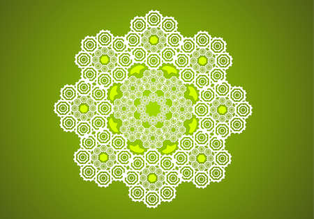 Vector lace circle graphicのイラスト素材