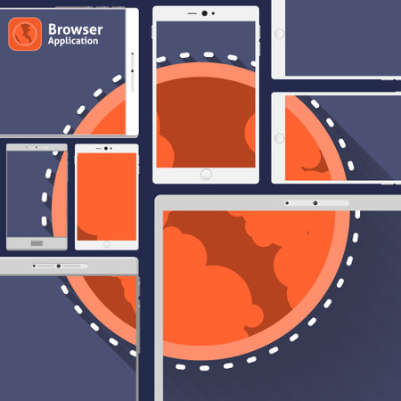 Vector App Icon for Smartphone Device のイラスト素材