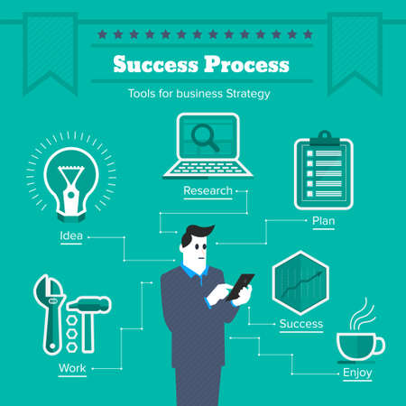 Tools for business successs のイラスト素材
