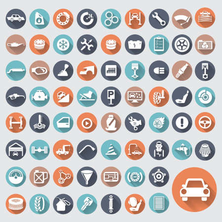 Car auto service icons set.のイラスト素材