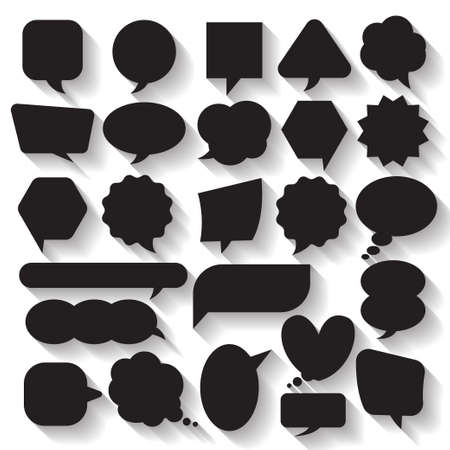 Balloon message collection set vector のイラスト素材