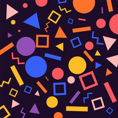 Geometric Patterns background for design concept moder flat design colorfuls. Vector Illustrate