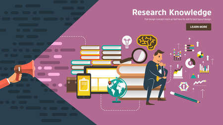 Flate design concept promote business digital marketing topic about communication. Vector illustration.のイラスト素材