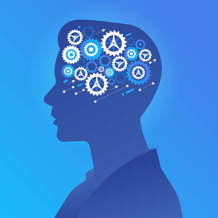 Flat design concept hands teamwork building success business work together. Vector illustrate.のイラスト素材