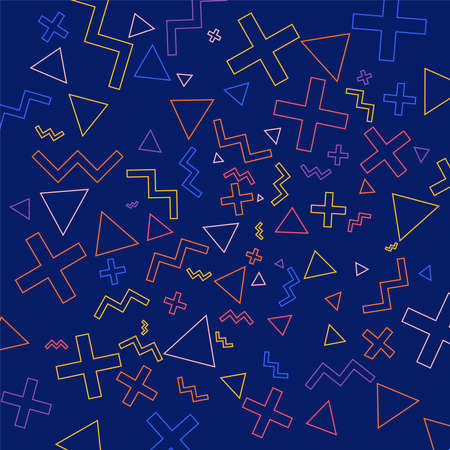 Geometric Patterns background for design concept moder flat design colorfuls. Vector Illustrateのイラスト素材