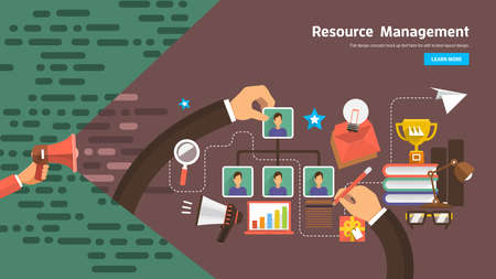 Flate design concept promote business digital marketing topic about communication. Vector illustration.のイラスト素材