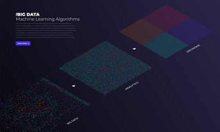 Big data visualization. Visual data complexity analytics. Concept design infographic. Information...
