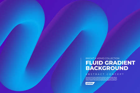 Landing abstratc background concept fluid dynamic vivid bright gradient color. geometric graphic icon element decoration design template. Vector illustrate.のイラスト素材