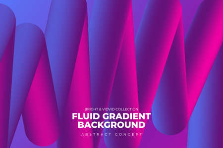Landing abstratc background concept fluid dynamic vivid bright gradient color. geometric graphic icon element decoration design template. Vector illustrate.のイラスト素材