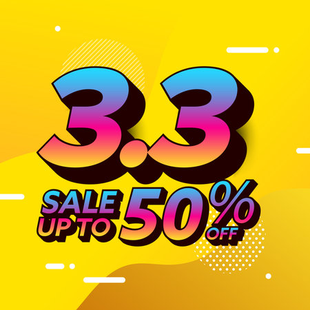 11.11 Shopping day sale banner design. Global shopping world day Sale on vivid color background. Vector illustrations.のイラスト素材