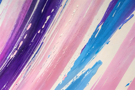 Closeup of abstract background rough colorful multicolored art painting texture, pallet knife paint on canvas, with impasto oil brushstroke. - Generative AIの素材