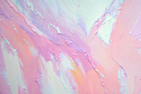 Closeup of abstract background rough colorful multicolored art painting texture, pallet knife paint on canvas, with impasto oil brushstroke. - Generative AIの素材