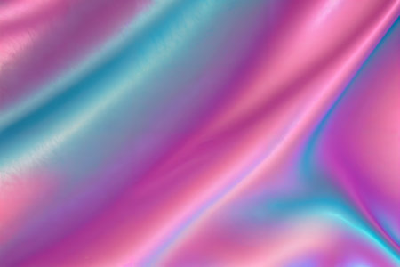 Abstract background fluid waving, holographic color, glossy and glowing, Iridescent Texture.  - Generative AIの素材