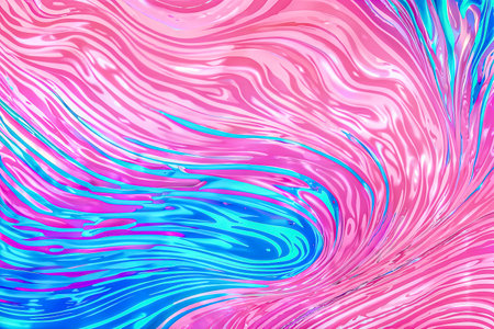 Abstract background fluid waving, holographic color, glossy and glowing, Iridescent Texture.  - Generative AIの素材