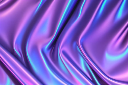 Abstract background fluid waving, holographic color, glossy and glowing, Iridescent Texture.  - Generative AIの素材