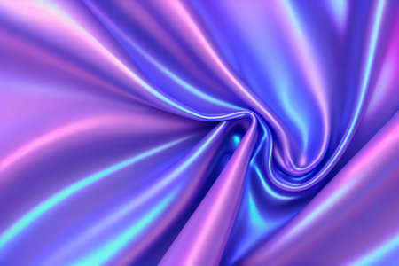 Abstract background fluid waving, holographic color, glossy and glowing, Iridescent Texture.  - Generative AIの素材