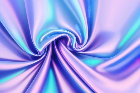 Abstract background fluid waving, holographic color, glossy and glowing, Iridescent Texture.  - Generative AIの素材