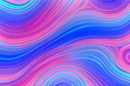 Abstract background fluid waving, holographic color, glossy and glowing, Iridescent Texture.  - Generative AIの素材