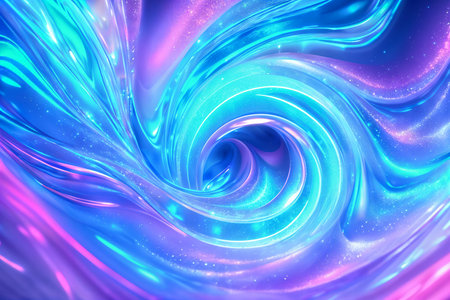 Abstract background fluid waving, holographic color, glossy and glowing, Iridescent Texture.  - Generative AIの素材