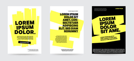 Vector template layout design. graphic design concept highlighter marker for poster, banner, event, printed or any business related.のイラスト素材