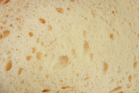 Whole fresh wheat bread texture. Selective focus.の写真素材
