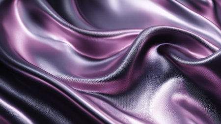 Elegant Abstract Silk Fabric Background in Violet and Silver Tonesの素材