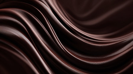 Rich Chocolate Waves: A Dark and Luxurious Sweet Treat Abstractの素材